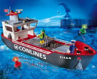 PLAYMOBIL 4472   Groes Containerfrachtschiff Spielzeug