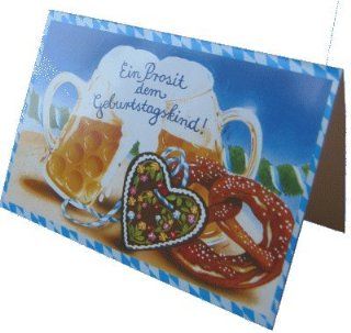 Bavarica Geburtstagskarte Ein Prosit Küche & Haushalt