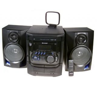 Sharp 150 Watt Shelf Stereo System w/3 CD Changer & Dual Cassette Decks —