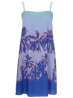 Coast Heloise Palm Tree Cami Dress Multi Coloured