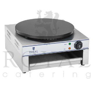 Royal Catering   RCEC 1K   Elektro Crepes Maker   230 V   3000 W   40 cm rund   inkl. Teigverteiler Küche & Haushalt