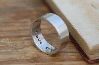 personalised hammered wedding rings by joulberry