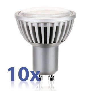 GU10 LED Lampe von parlat (SMD LEDs, warmwei, 5 Watt, Entspricht 30W, 300lm, 230 Volt, 10 Stck Packung) Beleuchtung