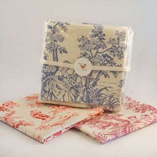 handmade fabric napkin set by hennie's deli