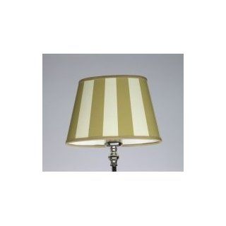 Lampenschirm, oval, beige wei, gestreift, 20 cm, Art. Nr. LS 236 Küche & Haushalt