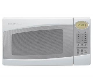 Sharp R308JW 1100 Watt Mid Size Microwave   White —