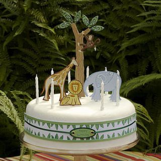jungle set cake decoration by birchcraft