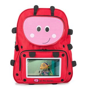 child's ladybird pocket backpack by on the movies