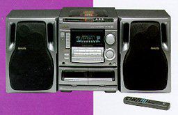 Aiwa NSXA505 Mini Audio System w/3 CD Changer —