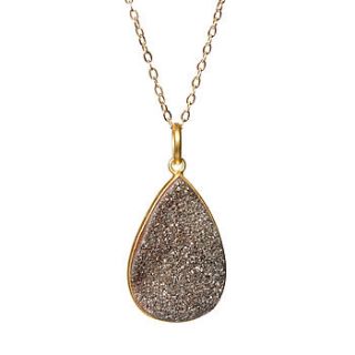 druzy baby you rock my world necklace by chupi