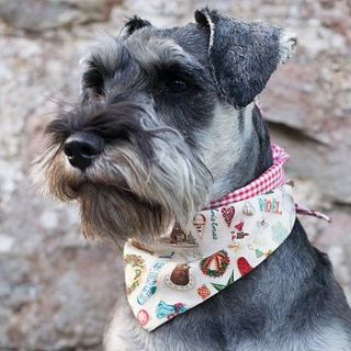 christmas dog bandanas by redhound for dogs