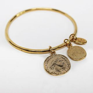ruby coin bangle by boutique by jamie