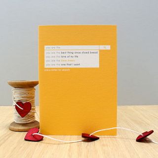 'you are the bee's knees' greetings card by studio 9 ltd