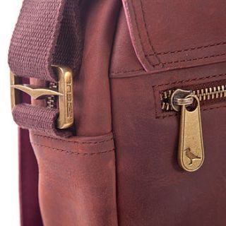 ladies leather crossover messenger bag by the gul bag company