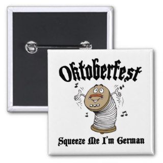 Funny Squeeze Me I'm German Oktoberfest Button