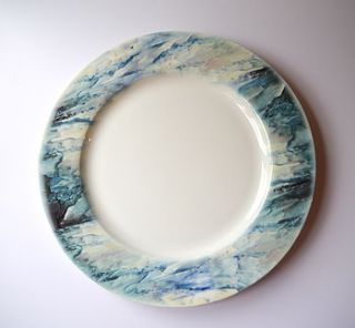 tree bark dinner plate by victoria mae designs