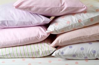 gingham striped or spotty pillow case by babou