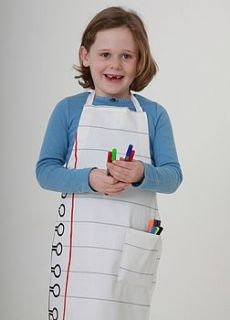 child's diy design doodle apron by doodle by stitch