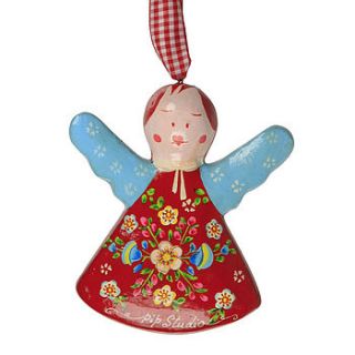 hand painted angel decoration by fifty one percent