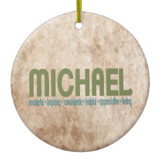 { Michael } Name Meaning Christmas Tree Ornament