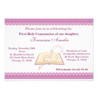 Holy Communion Custom Invitations
