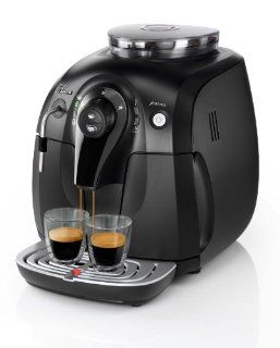 Saeco HD8743/11 Kaffee Vollautomat Xsmall (1 l, 15 bar, Dampfdse) schwarz Küche & Haushalt