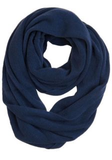 Circle Yes or No Scarf in Blue  Mod Retro Vintage Scarves