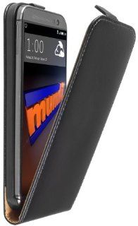 mumbi PREMIUM ECHT Leder Flip Case HTC One Modell 2014 Elektronik