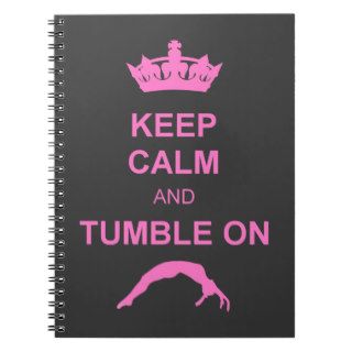 Keep calm and tumble gymnast note book