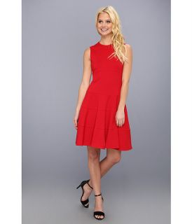 Eliza J Sleeveless Fit & Flare Red