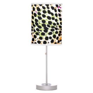 PixDezines cheetah print/DIY background color Desk Lamp