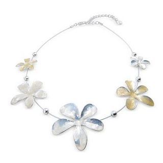 enamel flower and ball necklace by lovethelinks