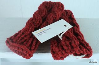 baby hand knit leg warmers by elloviehandmade