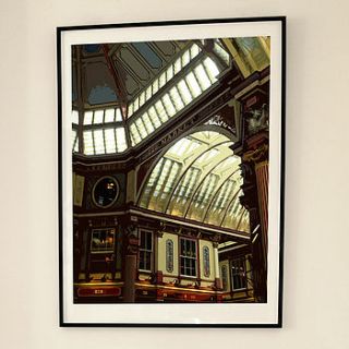 'leadenhall market london' print by fara berry designs