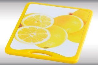Kesper Schneid  & Servierbrett, Motiv Zitrone, Frhstcksbrett, Kchenbrett, aus Kunststoff, 360 x 250 x 12 mm, gelb Küche & Haushalt
