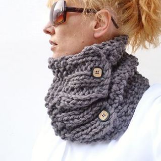handknitted cowl scarf by moaning minnie