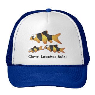 Clown loaches rule   cool fish cap trucker hat