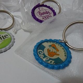 bottle cap keyring by surface candy