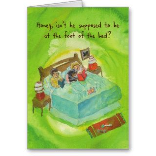 Rottweiler in Bed   Funny Birthday Greeting Cards