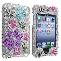 Silver/ Dog Paw Snap on Case for Apple iPod Touch Generation 2/ 3 BasAcc Cases