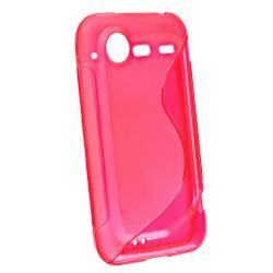 Hot Pink TPU Rubber Skin Case for HTC Droid Incredible 2/ S Eforcity Cases & Holders