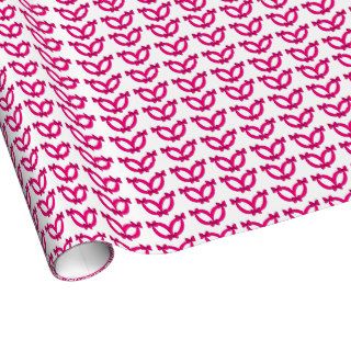 CHIC_230 PINK HEART BOWS WRAPPING PAPER