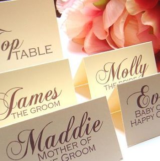 personalised name place cards by katie sue design co