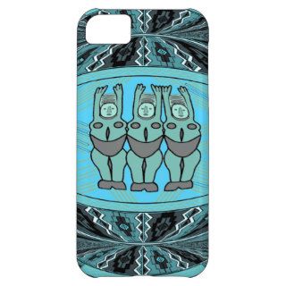 African tribal ladies  blue cover for iPhone 5C