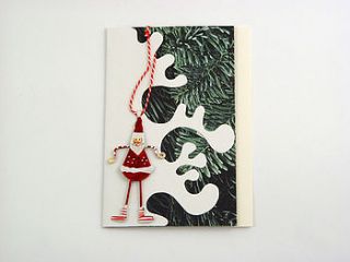 handmade christmas angel card by nyoki handmade london