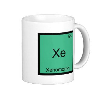 Xe   Xenomorph Funny Chemistry Element Symbol Tee Mugs