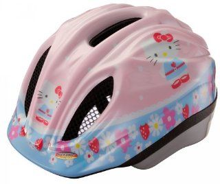 KED Kinder Fahrradhelm Meggy Originals Helm Hello Kitty Strawberry (Kopfumfang 44 49 cm) Sport & Freizeit