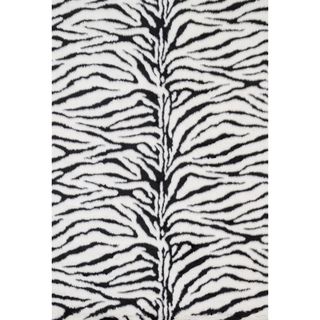 Jungle Zebra Print Rug (2 X 3)