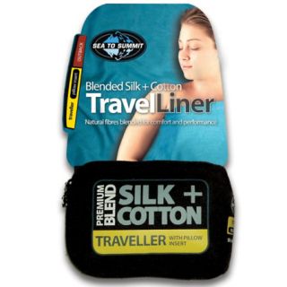 Sea to Summit Premium Blend Silk/Cotton Liner w/ Pillow Case Travel Size 712275