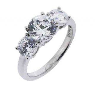 Epiphany Diamonique 3.50 ct tw 3 Stone  Ring —